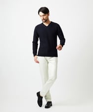 MNFAF03170 MICHEL KLEIN HOMME(ミッシェルクラン オム) グラデーションVネックニット ネイビー