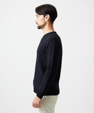MNFAF03170 MICHEL KLEIN HOMME(ミッシェルクラン オム) グラデーションVネックニット ネイビー