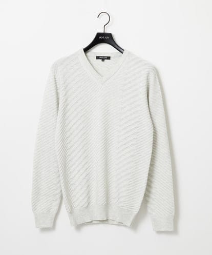 MNFAF03170 MICHEL KLEIN HOMME グラデーションVネックニット