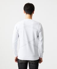MNFAF50180 MICHEL KLEIN HOMME(ミッシェルクラン オム) 切り替えクルーネックニット ホワイト