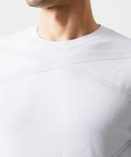 MNFAF50180 MICHEL KLEIN HOMME(ミッシェルクラン オム) 切り替えクルーネックニット ホワイト