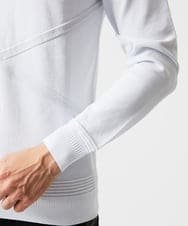 MNFAF50180 MICHEL KLEIN HOMME(ミッシェルクラン オム) 切り替えクルーネックニット ホワイト