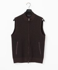 MNFAF55210 MICHEL KLEIN HOMME(ミッシェルクラン オム) 【セットアップ】ニットベスト ブラウン