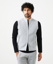 MNFAF55210 MICHEL KLEIN HOMME(ミッシェルクラン オム) 【セットアップ】ニットベスト ライトグレー
