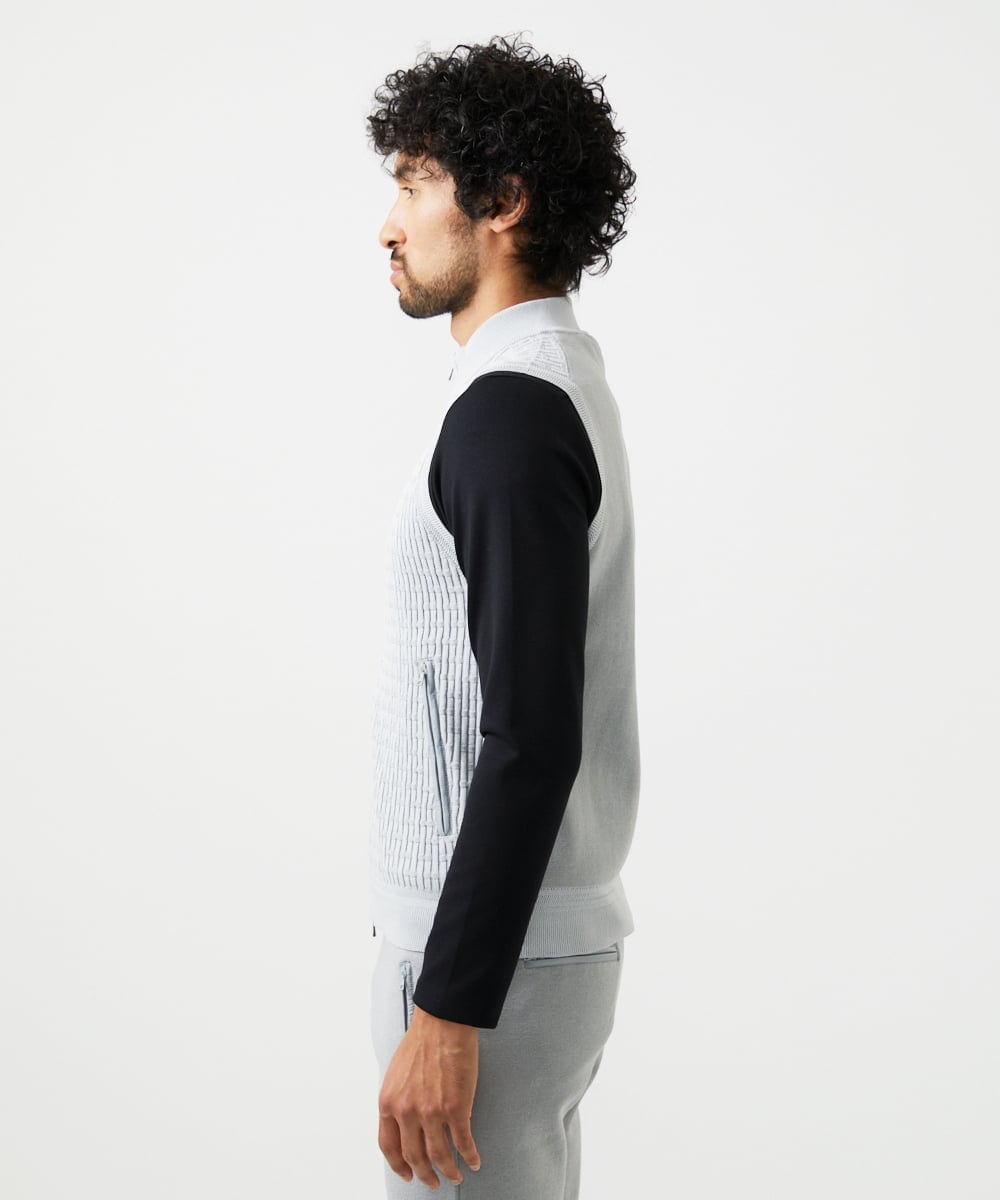 MNFAF55210 MICHEL KLEIN HOMME(ミッシェルクラン オム) 【セットアップ】ニットベスト ライトグレー