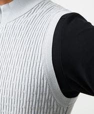 MNFAF55210 MICHEL KLEIN HOMME(ミッシェルクラン オム) 【セットアップ】ニットベスト ライトグレー