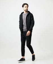 MNFAI50270 MICHEL KLEIN HOMME(ミッシェルクラン オム) ニットジップアップパーカー ブラック