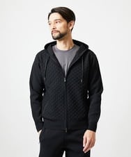 MNFAI50270 MICHEL KLEIN HOMME(ミッシェルクラン オム) ニットジップアップパーカー ブラック