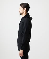 MNFAI50270 MICHEL KLEIN HOMME(ミッシェルクラン オム) ニットジップアップパーカー ブラック