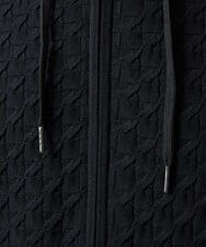 MNFAI50270 MICHEL KLEIN HOMME(ミッシェルクラン オム) ニットジップアップパーカー ブラック