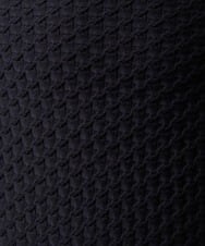 MNFAI52210 MICHEL KLEIN HOMME(ミッシェルクラン オム) 立体編柄クルーネックニット ブラック