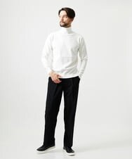 MNFAI53210 MICHEL KLEIN HOMME(ミッシェルクラン オム) 天竺編タートルネックニット ホワイト