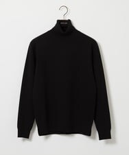 MNFAI53210 MICHEL KLEIN HOMME(ミッシェルクラン オム) 天竺編タートルネックニット ブラック