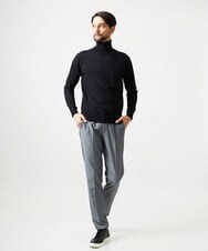MNFAI53210 MICHEL KLEIN HOMME(ミッシェルクラン オム) 天竺編タートルネックニット ブラック