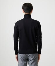 MNFAI53210 MICHEL KLEIN HOMME(ミッシェルクラン オム) 天竺編タートルネックニット ブラック