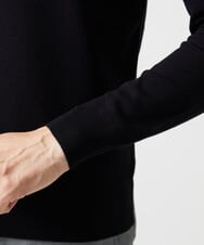 MNFAI53210 MICHEL KLEIN HOMME(ミッシェルクラン オム) 天竺編タートルネックニット ブラック