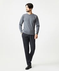 MNFAI54210 MICHEL KLEIN HOMME(ミッシェルクラン オム) 胸ポケット付きクルーネックニット グレー