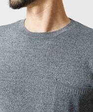 MNFAI54210 MICHEL KLEIN HOMME(ミッシェルクラン オム) 胸ポケット付きクルーネックニット グレー