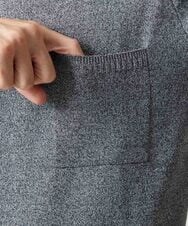 MNFAI54210 MICHEL KLEIN HOMME(ミッシェルクラン オム) 胸ポケット付きクルーネックニット グレー