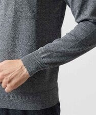 MNFAI54210 MICHEL KLEIN HOMME(ミッシェルクラン オム) 胸ポケット付きクルーネックニット グレー