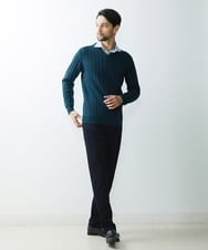 MNFAS01150 MICHEL KLEIN HOMME(ミッシェルクラン オム) グラデーションVネックニット グリーン(35)