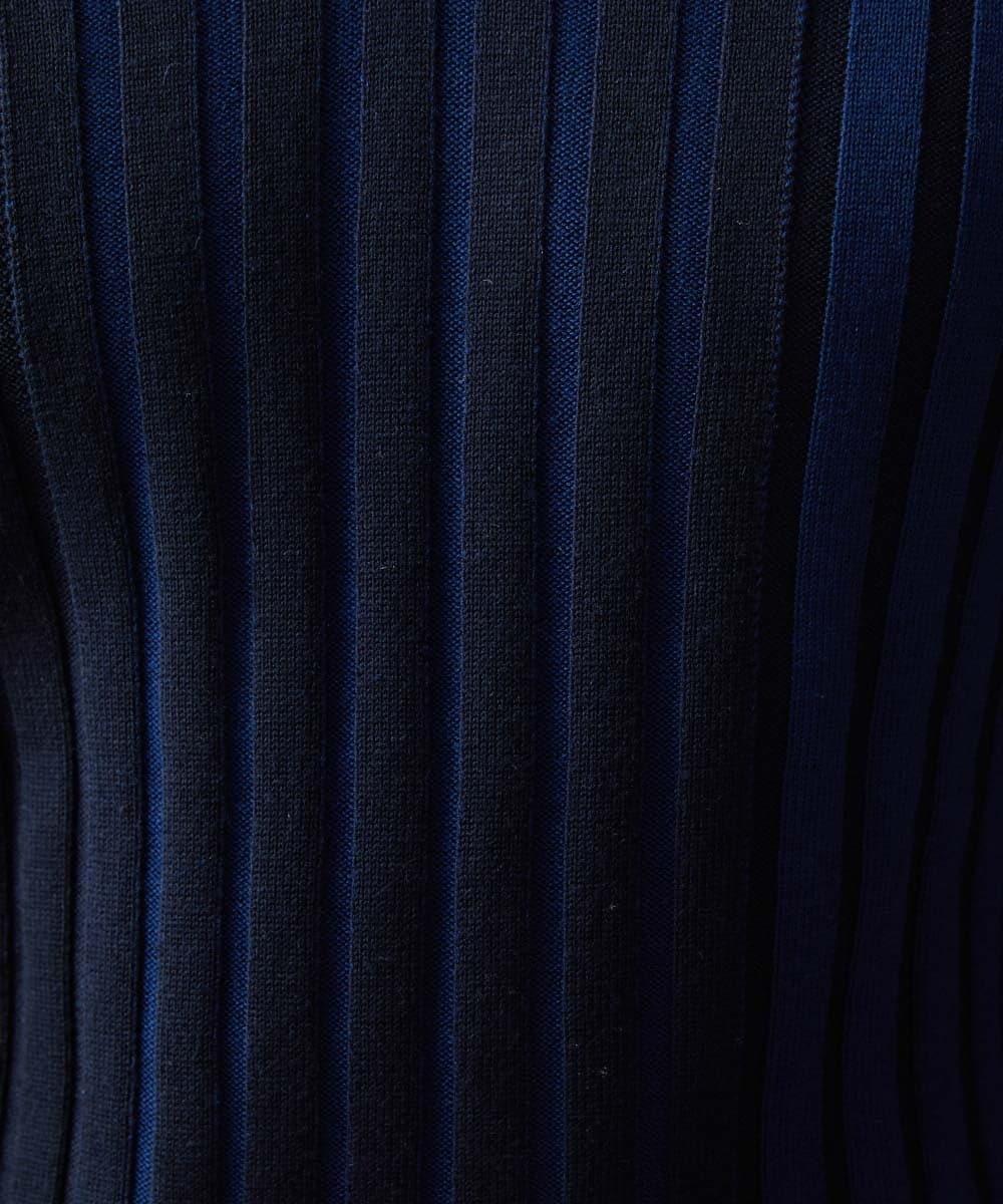 MNFAV01170 MICHEL KLEIN HOMME(ミッシェルクラン オム) グラデーションVネックニット ネイビー