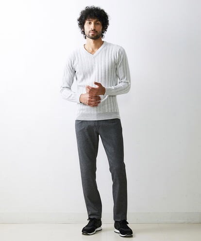 MNFAV01170 MICHEL KLEIN HOMME 【2023年モデル】グラデーションVネックニット
