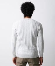 MNFAV01170 MICHEL KLEIN HOMME(ミッシェルクラン オム) グラデーションVネックニット ホワイト