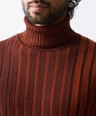 MNFAV02180 MICHEL KLEIN HOMME(ミッシェルクラン オム) グラデーションタートルネックニット オレンジ