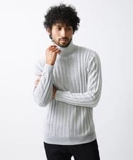 MNFAV02180 MICHEL KLEIN HOMME(ミッシェルクラン オム) グラデーションタートルネックニット ホワイト