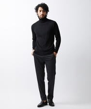 MNFAV02180 MICHEL KLEIN HOMME(ミッシェルクラン オム) グラデーションタートルネックニット ブラック