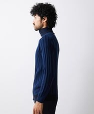 MNFAV03200 MICHEL KLEIN HOMME(ミッシェルクラン オム) 【2023年モデル】グラデーションニットZIPアップカーディガン ネイビー(57)