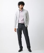 MNFAV03200 MICHEL KLEIN HOMME(ミッシェルクラン オム) 【2023年モデル】グラデーションニットZIPアップカーディガン ホワイト(90)