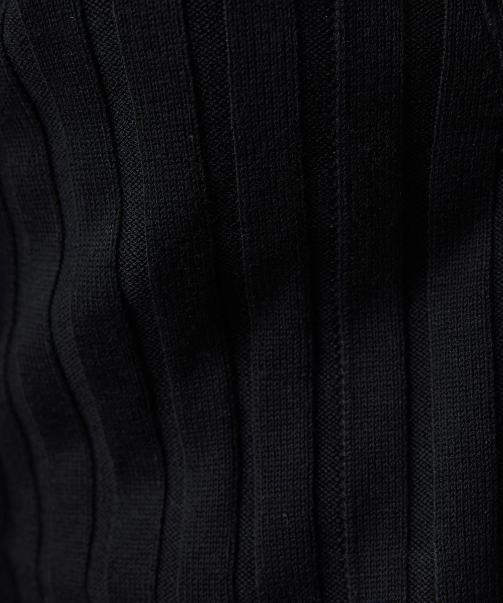 MNFAV03200 MICHEL KLEIN HOMME(ミッシェルクラン オム) 【2023年モデル】グラデーションニットZIPアップカーディガン ブラック(94)