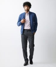 MNFAV05230 MICHEL KLEIN HOMME(ミッシェルクラン オム) ニットZIPアップカーディガン ライトブルー(50)