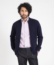 MNFAV05230 MICHEL KLEIN HOMME(ミッシェルクラン オム) ニットZIPアップカーディガン ネイビー(57)