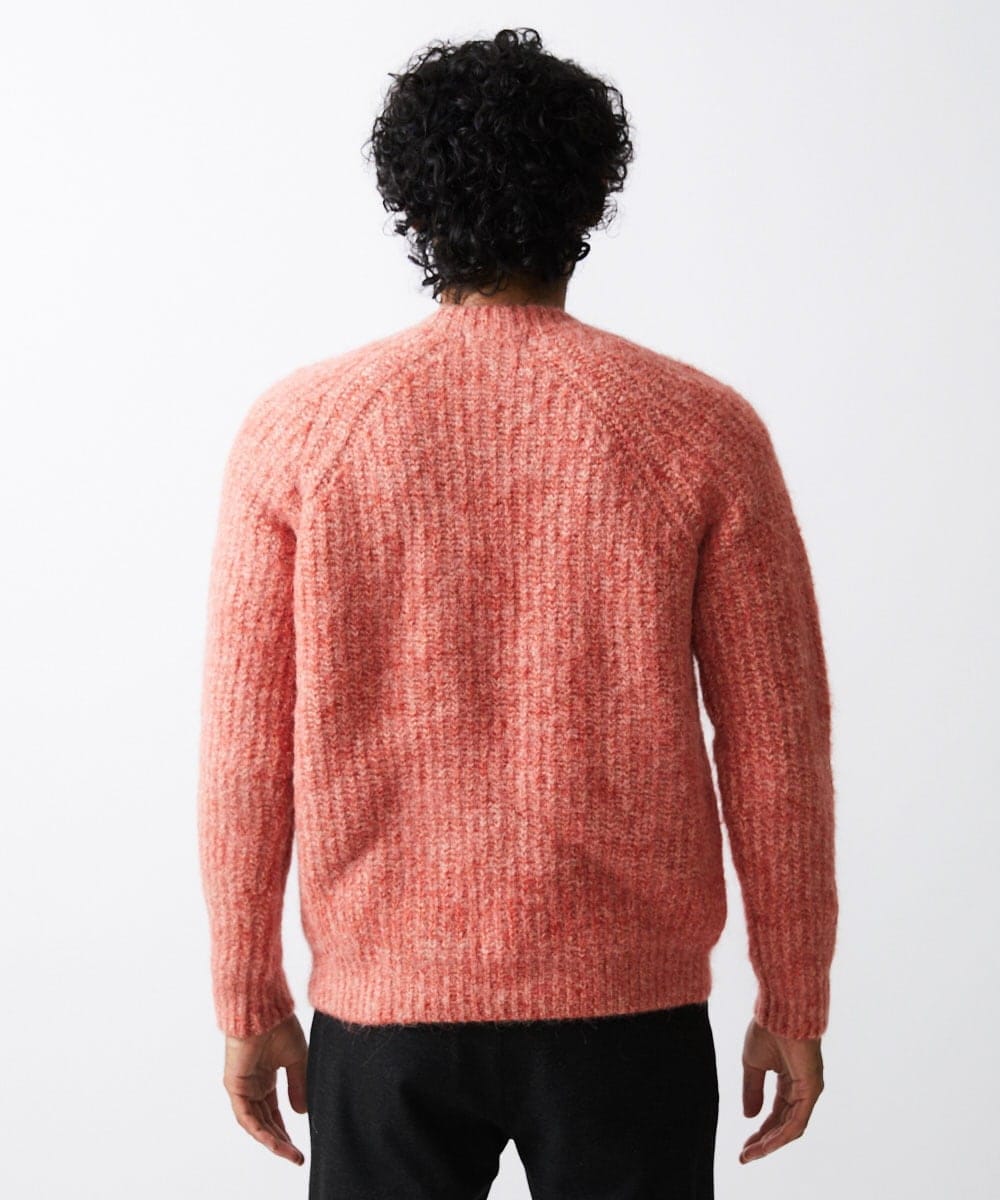 MNFAV07290 MICHEL KLEIN HOMME(ミッシェルクラン オム) ウールブレンドクルーネックニット オレンジ