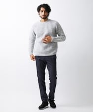 MNFAV07290 MICHEL KLEIN HOMME(ミッシェルクラン オム) ウールブレンドクルーネックニット ライトグレー