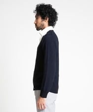 MNFAV12200 MICHEL KLEIN HOMME(ミッシェルクラン オム) 矢羽根柄 カーディガン ネイビー