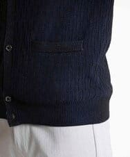 MNFAV12200 MICHEL KLEIN HOMME(ミッシェルクラン オム) 矢羽根柄 カーディガン ネイビー