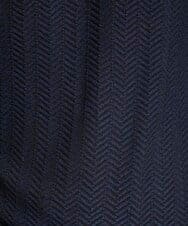 MNFAV14190 MICHEL KLEIN HOMME(ミッシェルクラン オム) ヘリンボンモックネックニット ネイビー
