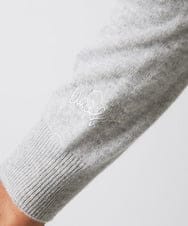 MNFCA59330 MICHEL KLEIN HOMME(ミッシェルクラン オム) ウェーブ柄カシミヤタートルネックニット ライトグレー
