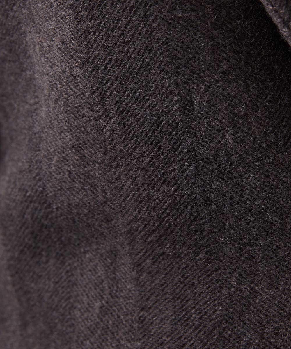 MNFCA81630 MICHEL KLEIN HOMME(ミッシェルクラン オム) 《日本製》へリンボン柄ウールニットジャケット ブラウン