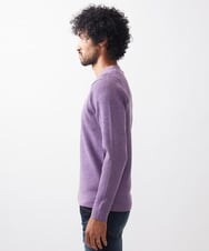 MNFCC61200 MICHEL KLEIN HOMME(ミッシェルクラン オム) リブ編みVネックニット パープル