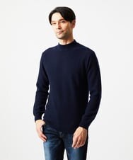 MNFCD60330 MICHEL KLEIN HOMME(ミッシェルクラン オム) カシミアモックネックニット ネイビー