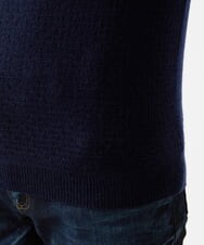 MNFCD60330 MICHEL KLEIN HOMME(ミッシェルクラン オム) カシミアモックネックニット ネイビー