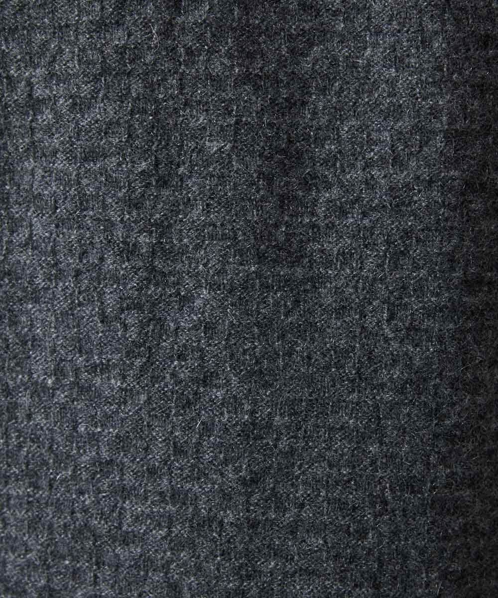 MNFCD60330 MICHEL KLEIN HOMME(ミッシェルクラン オム) カシミアモックネックニット ダークグレー