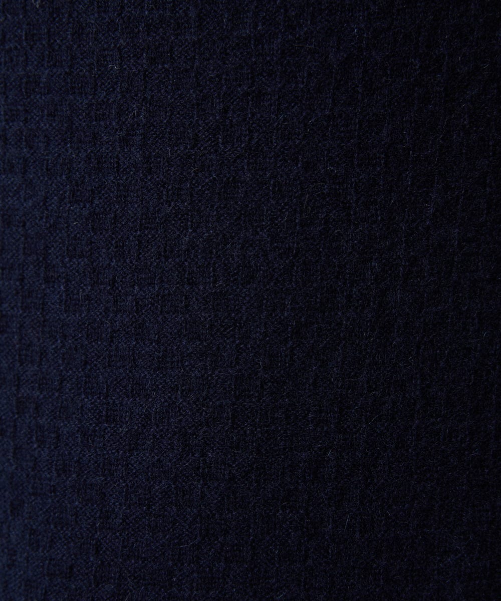 MNFCD61330 MICHEL KLEIN HOMME(ミッシェルクラン オム) カシミアタートルネックニット ネイビー