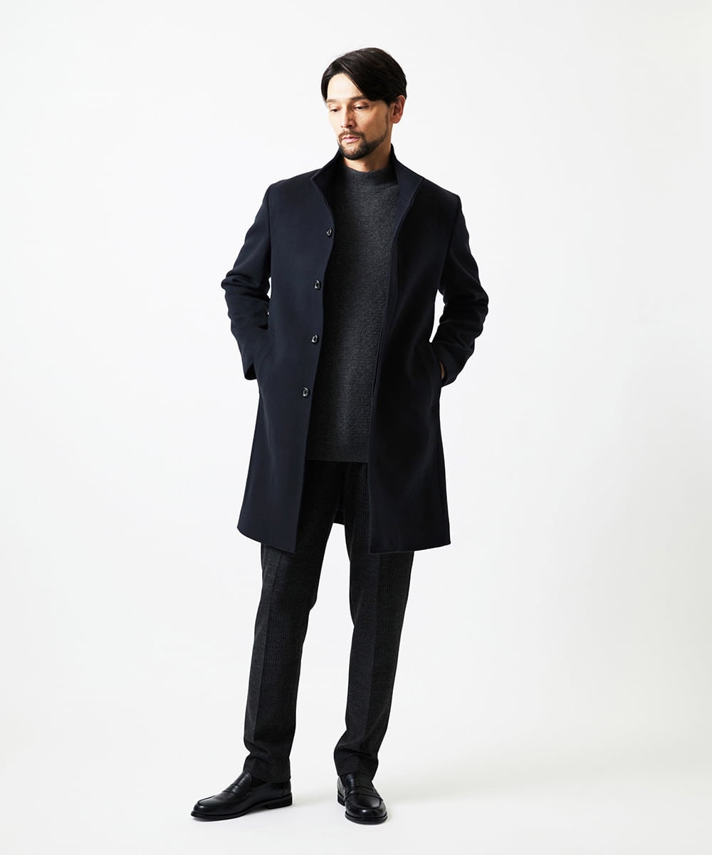 MNFCD61330 MICHEL KLEIN HOMME(ミッシェルクラン オム) カシミアタートルネックニット ダークグレー