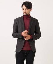 MNFCF11210 MICHEL KLEIN HOMME(ミッシェルクラン オム) ガーメントダイリブ　タートルネックニット パープル